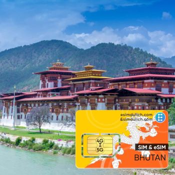 Sim Du Lịch Bhutan 15 Ngày Tốc Độ Cao